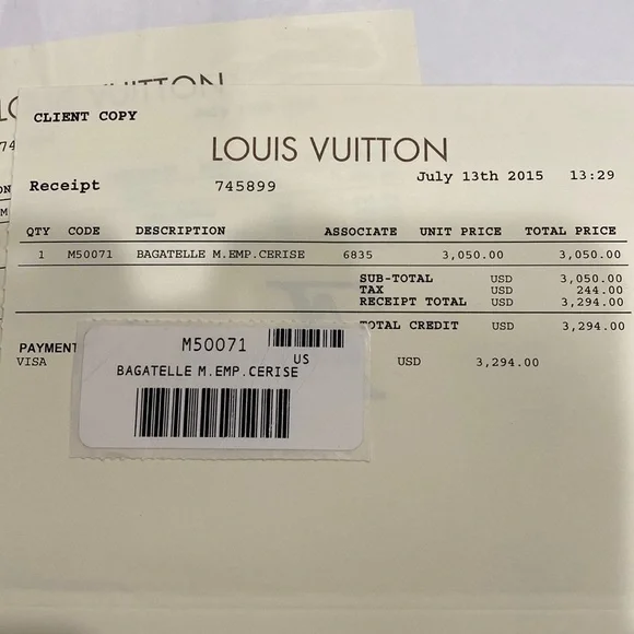 Authentic Louis Vuitton Bagatelle Empreinte Hobo handbag - Picture 14 of 14